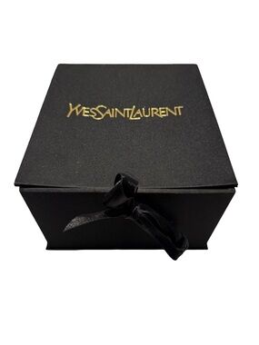 Yves Saint Laurent Black Gift Box with Gold Logo